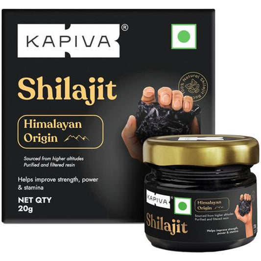 Himalayan Shilajit / Shilajeet Resin - Helps Improve Strength, Power & Stamina