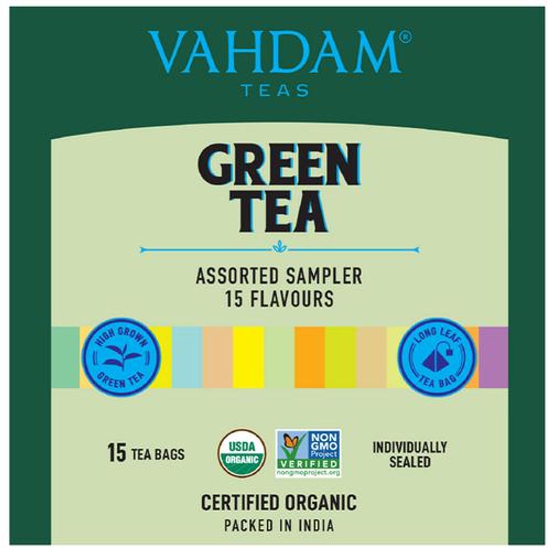 Organic Green Tea Sampler Pack - Top Selling Green Teas For Weight Loss