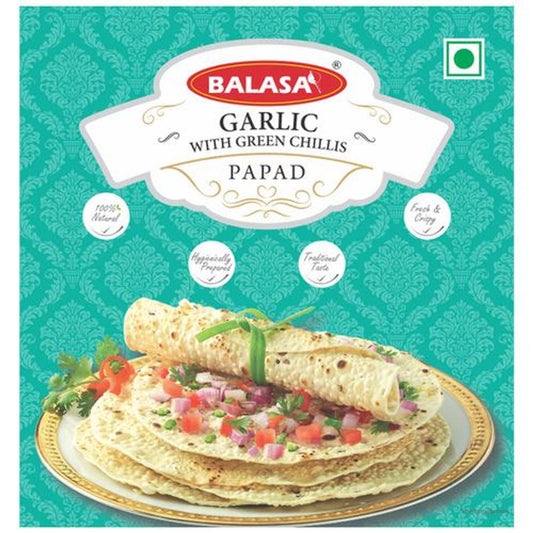 Papad  - Garlic With Green Chilli