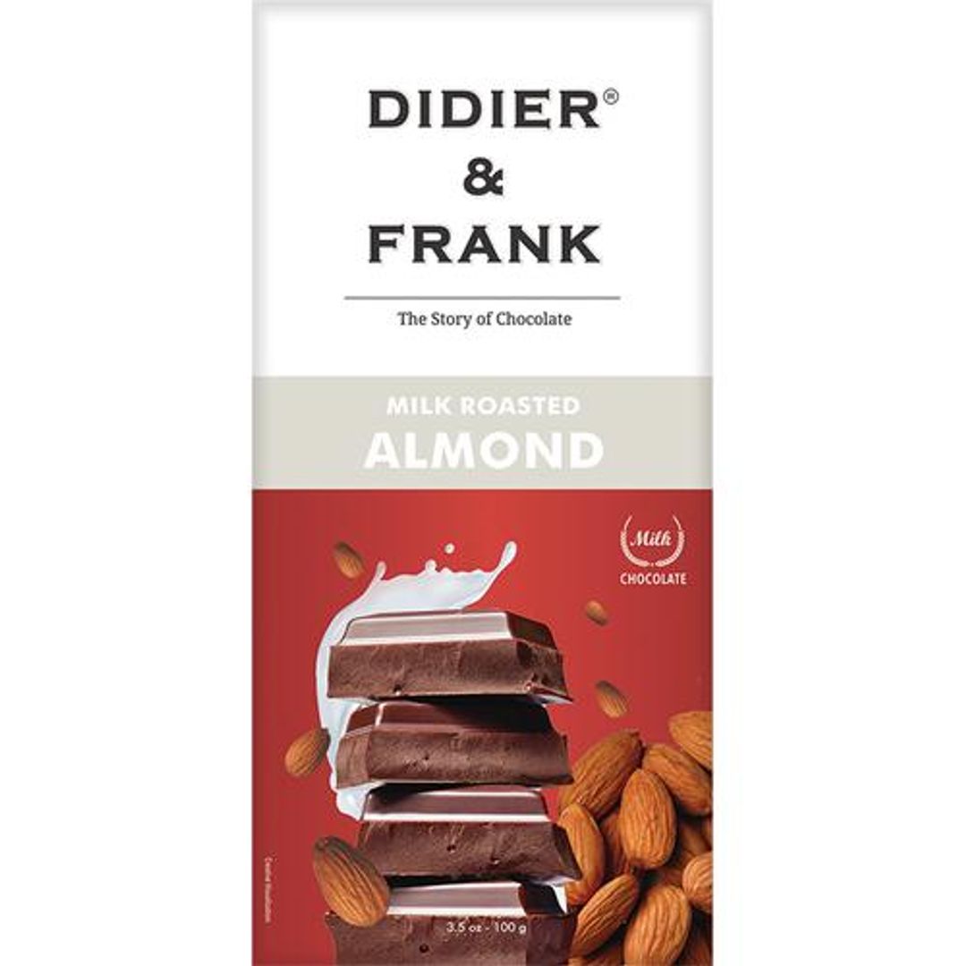 Milk Chocolate - Roasted Almond, Rich Flavour, Yummy Taste