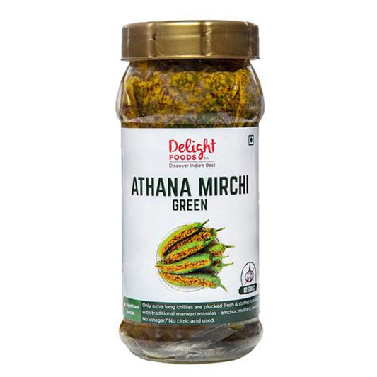 Athana Mirchi Green - Marwari Stuffed Chilli Pickle