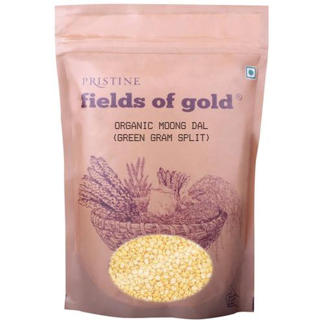 Fields Of Gold Organic Moong Dal - Green Gram Split