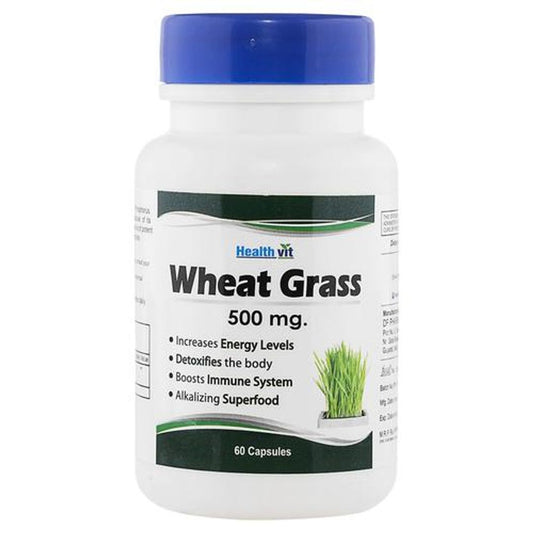 Wheat Grass 500 mg Capsules - Boosts Immune System