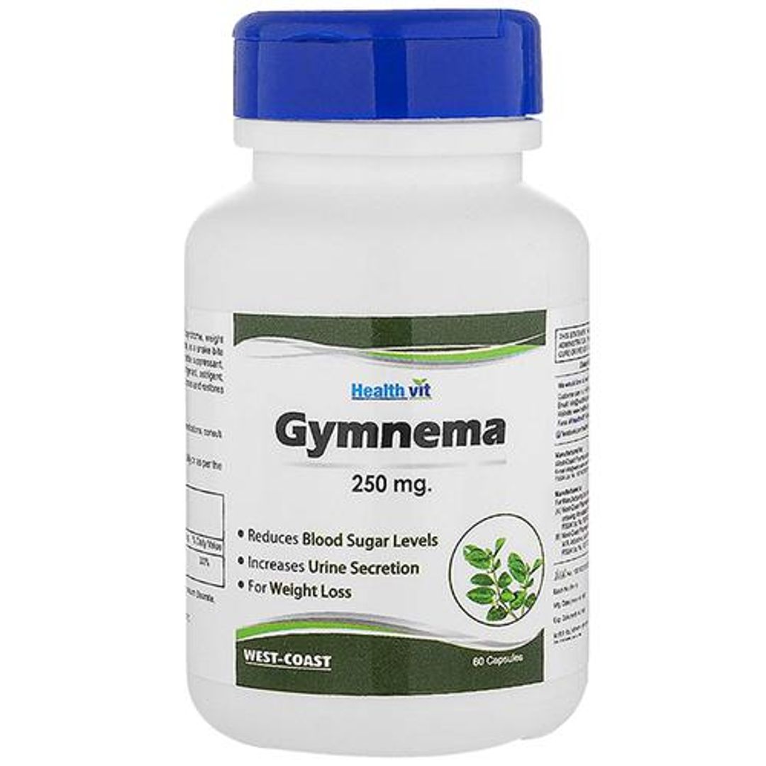 Gymnema 250 mg Capsules - Reduce Blood Sugar Levels