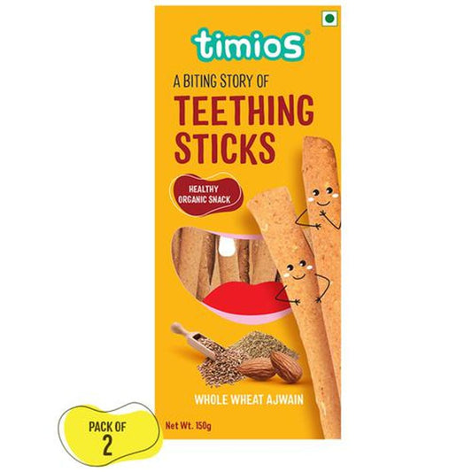 Organic Teething Sticks - Whole Wheat Ajwain