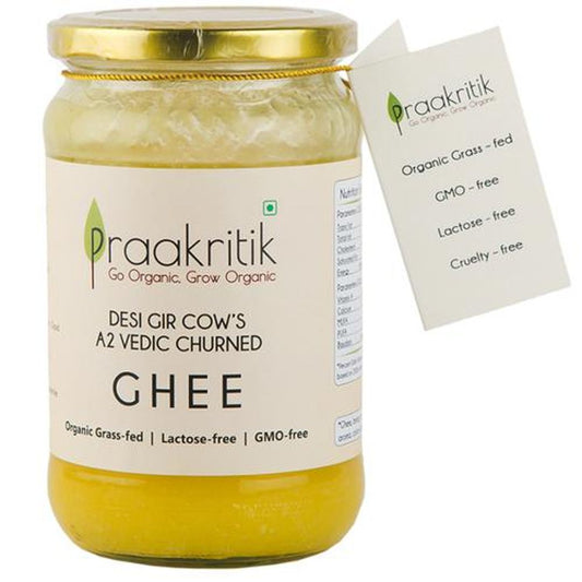 Desi Gir Cow's A2 Vedic Churned Ghee - Organic Grass-fed