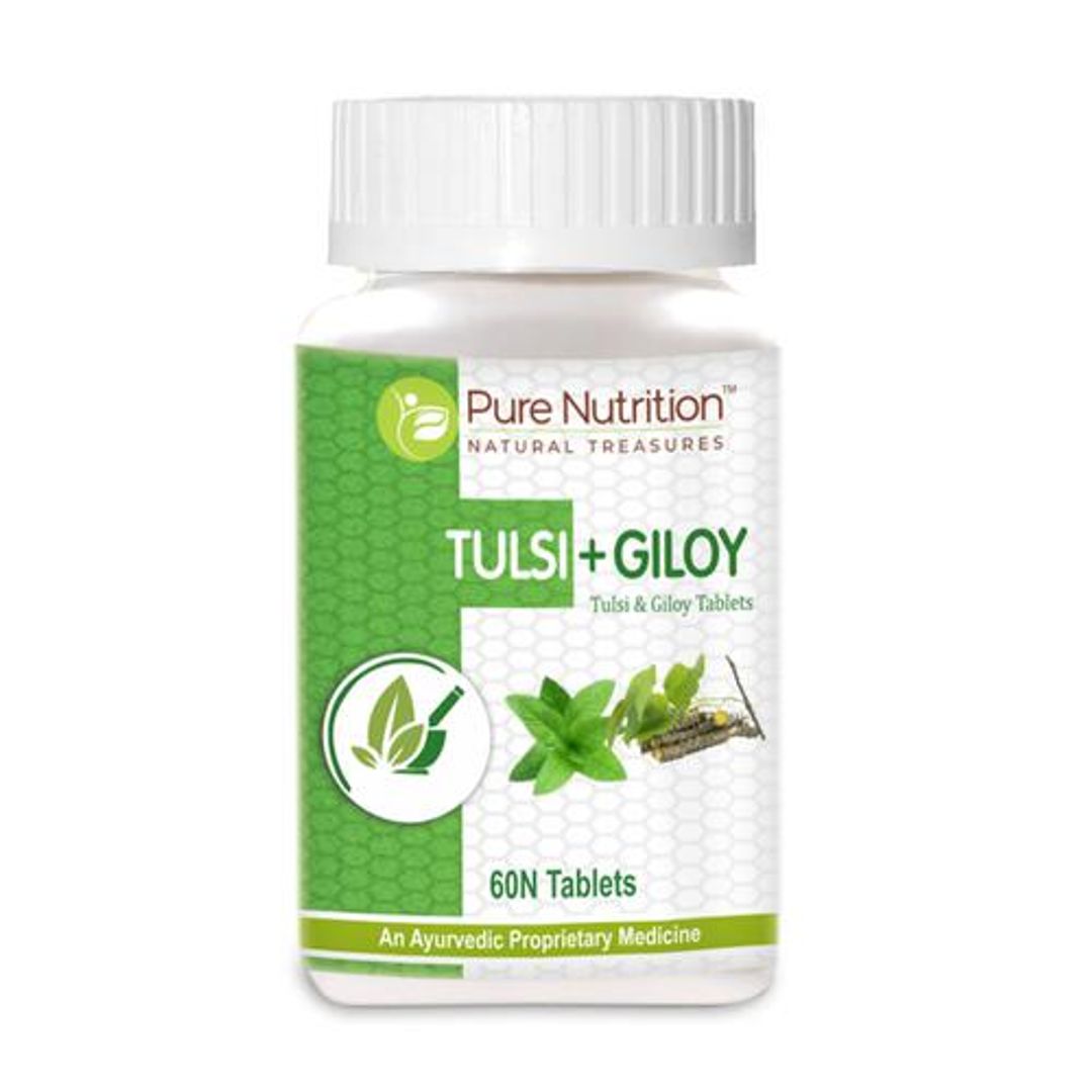 Ayurvedic Supplement Tulsi & Giloy Tablet - For Boosting Immunity