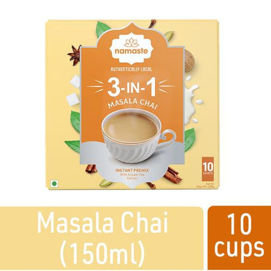 3-In-1 Instant Tea Premix - Masala Chai, Assam Tea, Ready Mix, Authentically Local