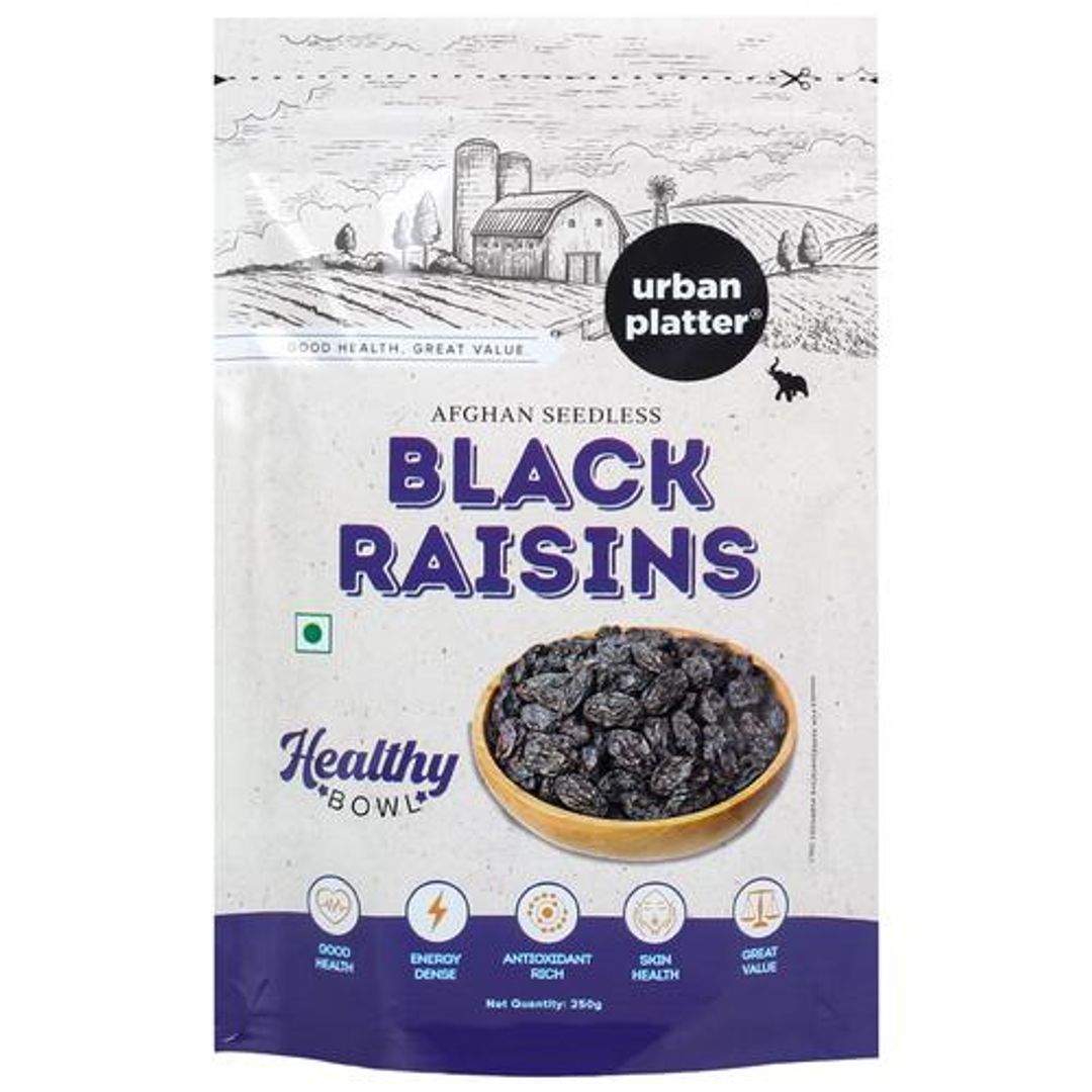 Afghan Seedless Black Raisins - Healthy Bowl