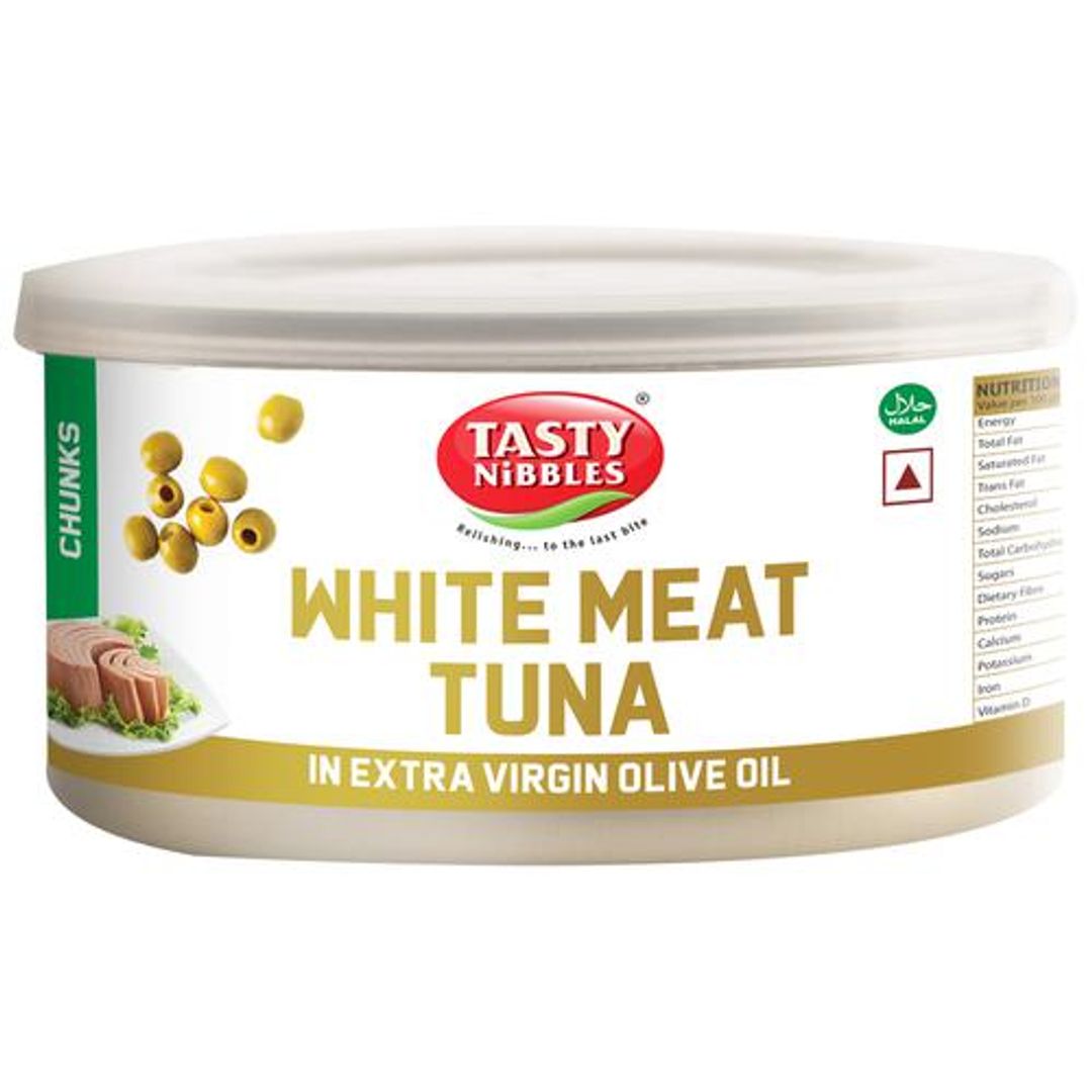 White Meat Canned Tuna Chunks - In Extra Virgin Olive Oil