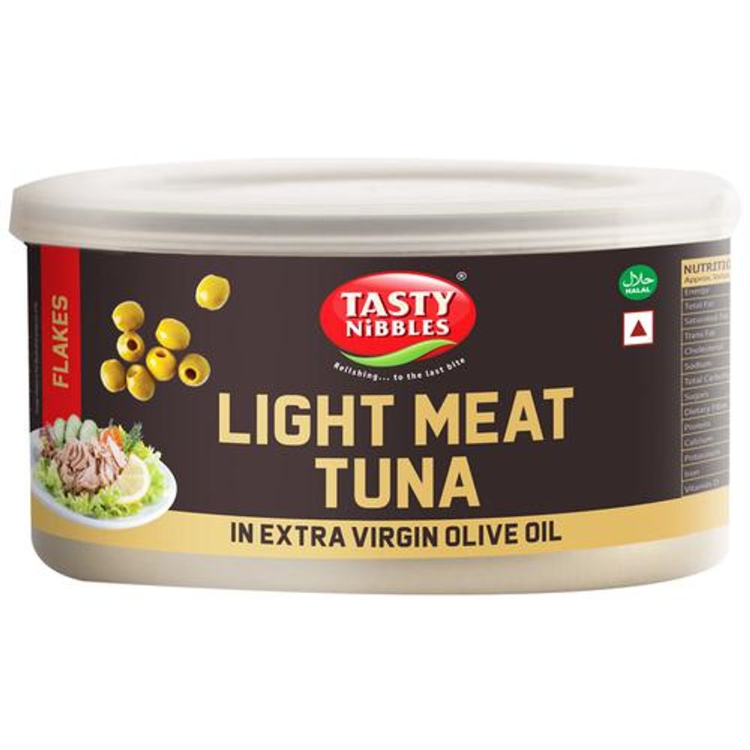 Light Meat Canned Tuna Flakes - In Extra Virgin Olive Oil