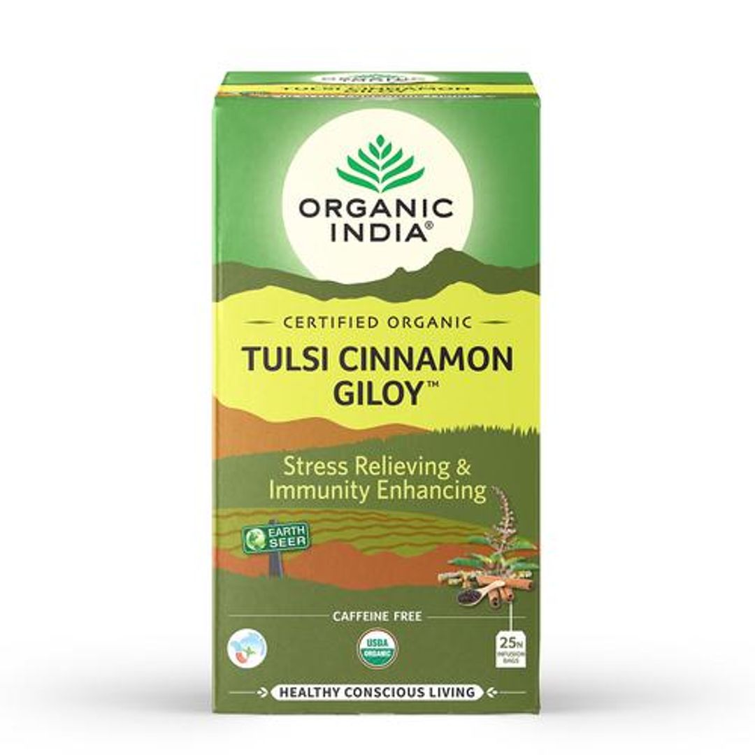 Tulsi Cinnamon Giloy Tea - Stress Relieving & Immunity Enhancing