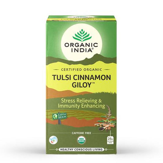 Tulsi Cinnamon Giloy Tea - Stress Relieving & Immunity Enhancing