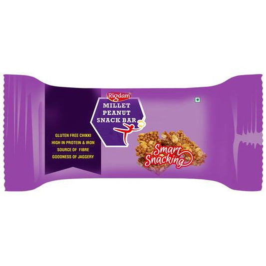 Millet Peanut Snack Bar - Rich In Fibre, Plant Protein & Healthy Fat