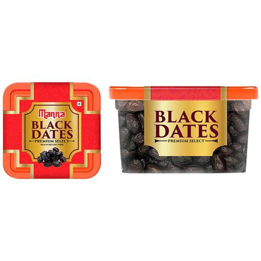 Premium Black Dates - Natural, Rich In Dietary Fibre & Iron