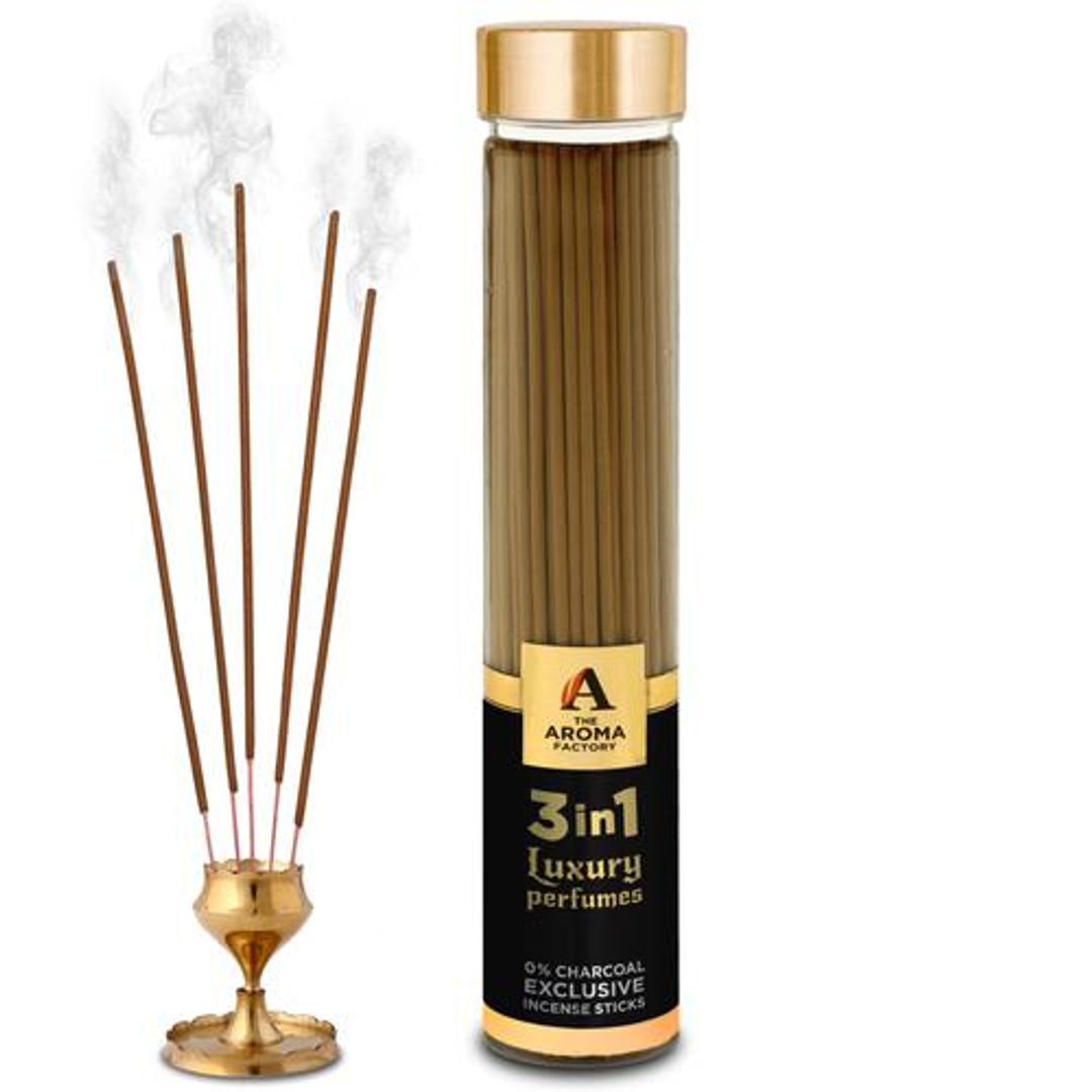 Incense Sticks/Agarbatti - 3 In 1 Luxury Perfumes, Made With 0% Charcoal