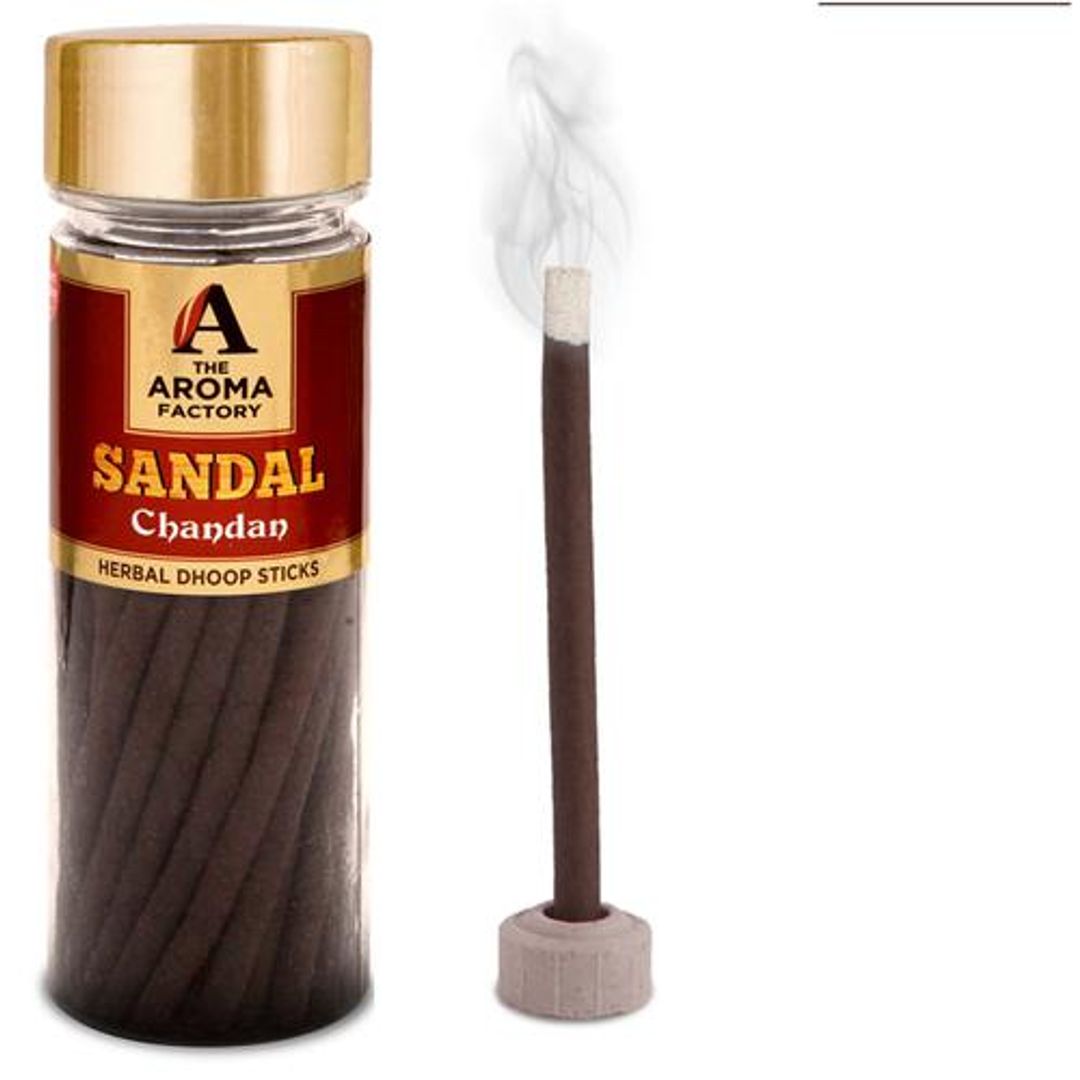 Herbal Dhoop Batti Sticks - Sandal Chandan, Zero Charcoal