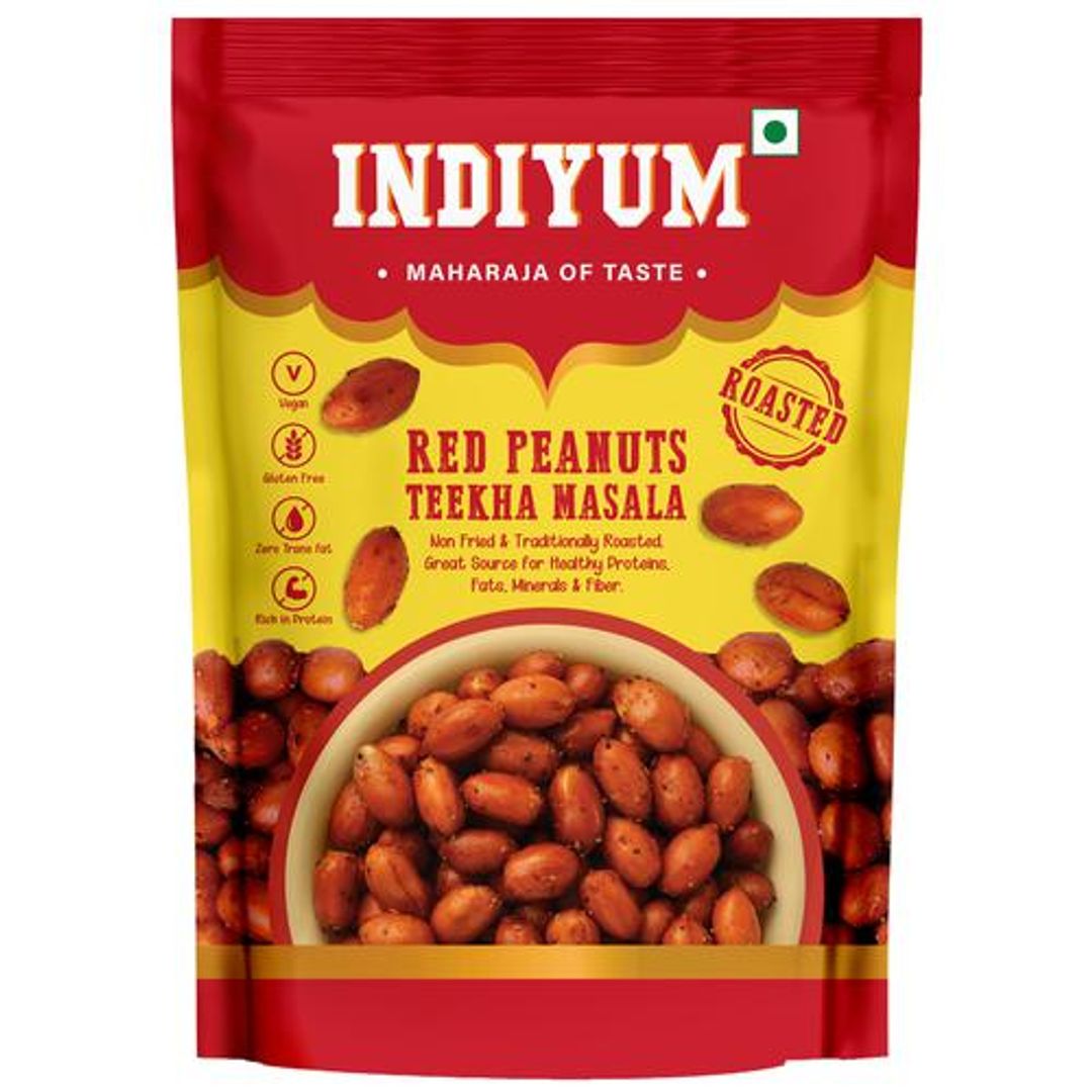 Red Peanuts Teekha Masala - Roasted, Vegan, Rich In Protein, Gluten Free