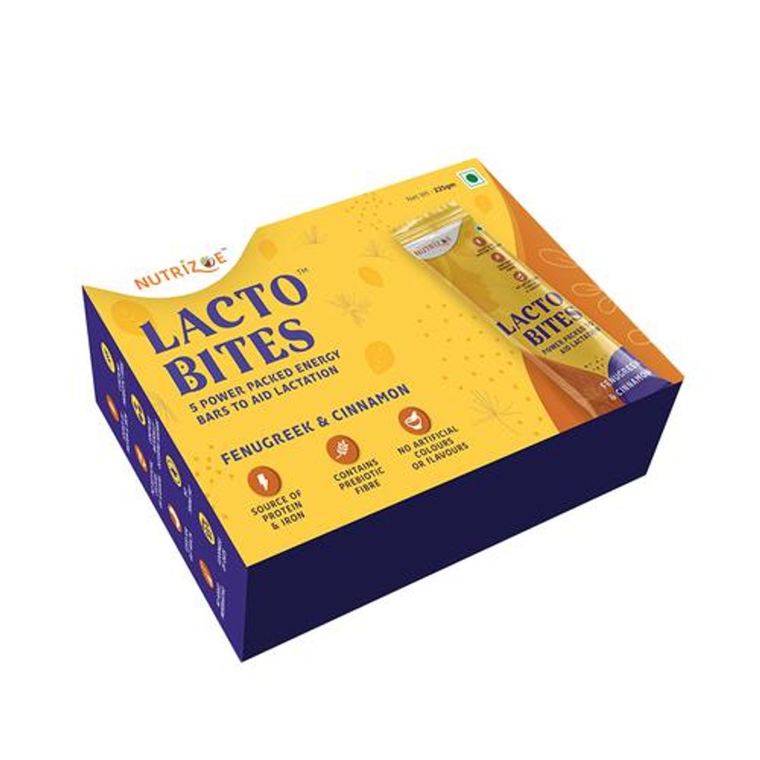 Lactobites - Fenugreek & Cinnamon Lactation Bars For Easy Breastfeeding & Increased Milk Supply