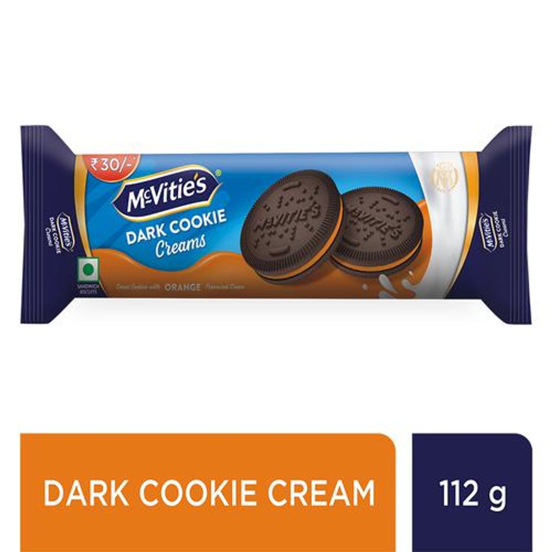 Dark Cookie Cream Biscuit With Goodness Of Cocoa & Orange Flavoured Cream