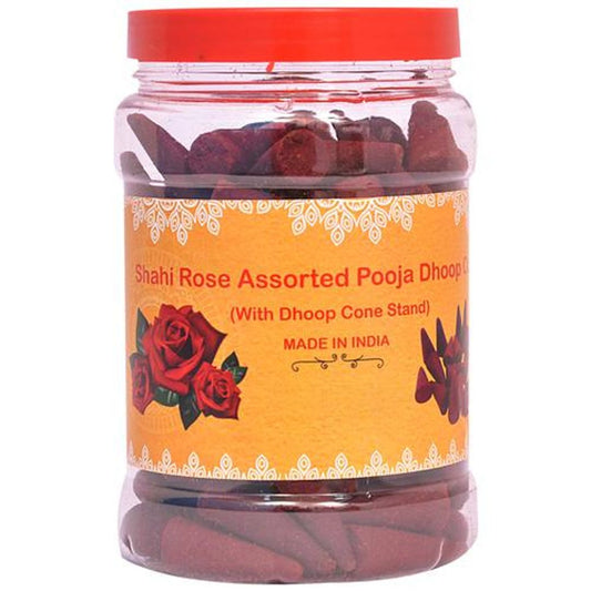 Assorted Incense/Dhoop Cone - Calms The Mind, Used For Meditation, Shahi Rose