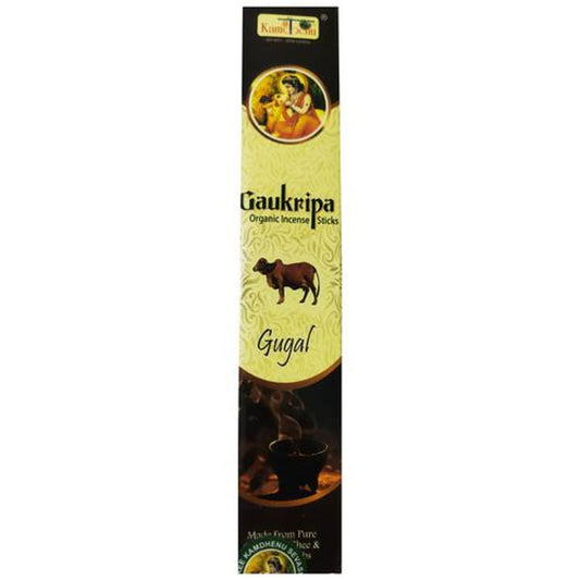 Gaukripa Organic Incense Agarbatti Sticks - Gugal, Made From Cow Dung, Ghee, Herbs