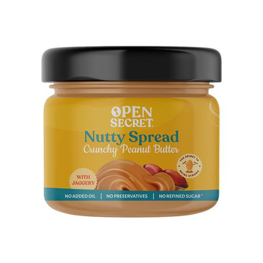 Nutty Spread Crunchy Peanut Butter - With Jaggery. No Added Oil