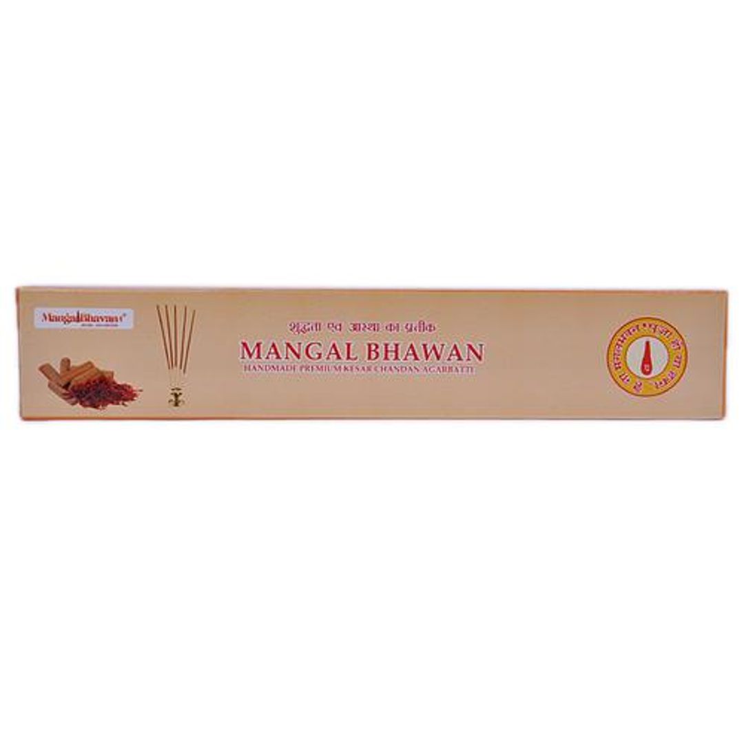 Handmade Premium Kesar Chandan Agarbatti -  Soothing & Fresh Aroma