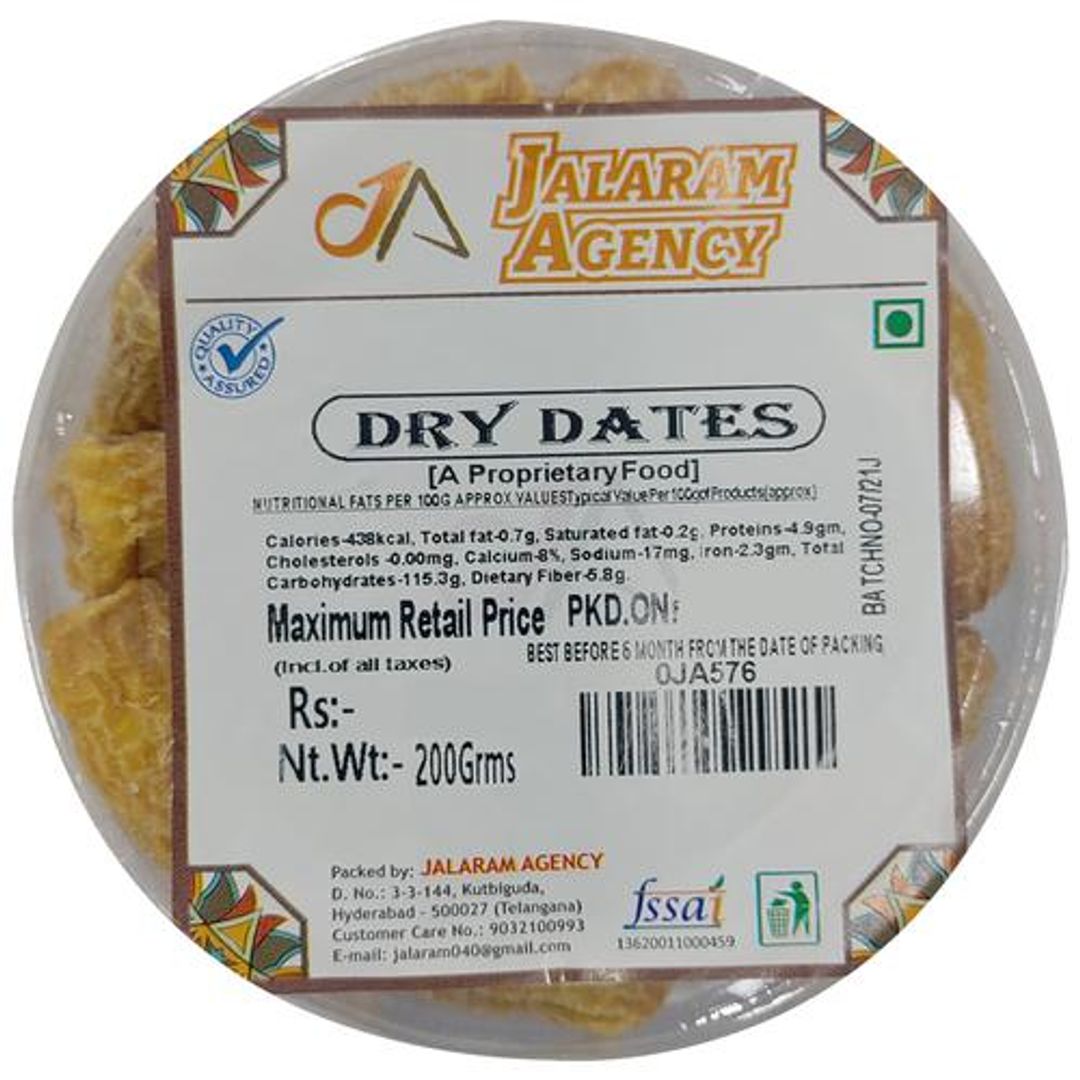 Dry Dates - Rich In Vitamins, Minerals, Energy & Fibre, No Preservatives