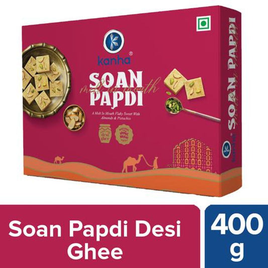 Soan Papdi - Made With Desi Ghee, Veg, Crispy & Flaky Texture, Traditional Sweet