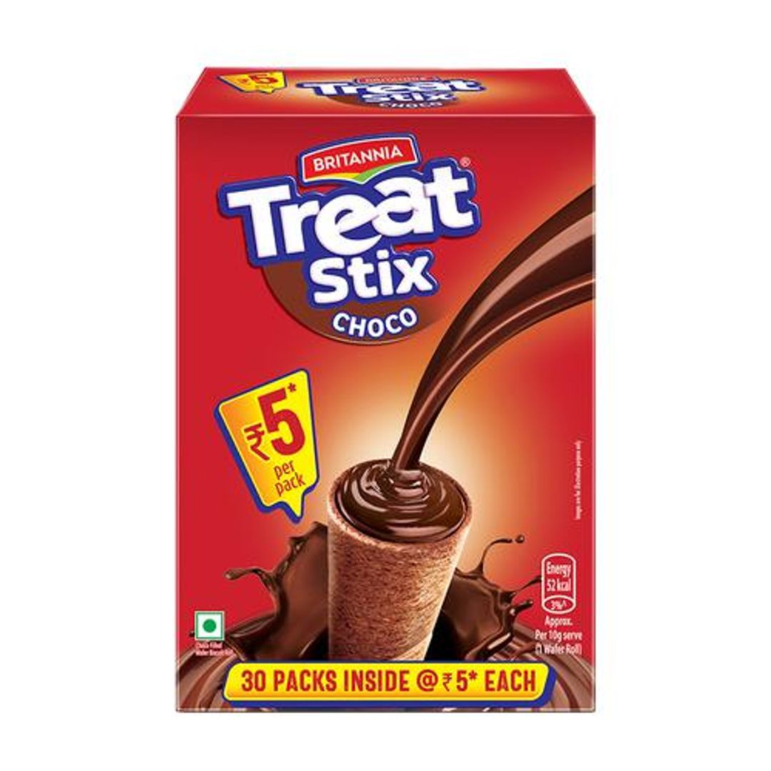 Treat Stix - Choco Filled Wafer Biscuits, Crispy