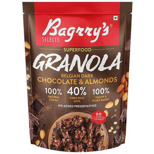 Bagrry`S Granola - Belgian Dark Chocolate & Almonds 400 g Pouch