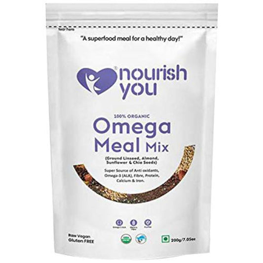 Omega Meal Mix - Almond, Ground Linseed/Flaxseed, Sunflower & Chia Seeds