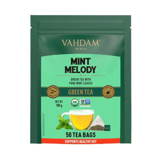 Mint Melody Green Tea - Supports Healthy Gut, No Preservatives