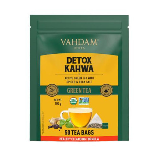 Detox Kahwa Green Tea - Rich In Antioxidants & Helps Boost Immunity