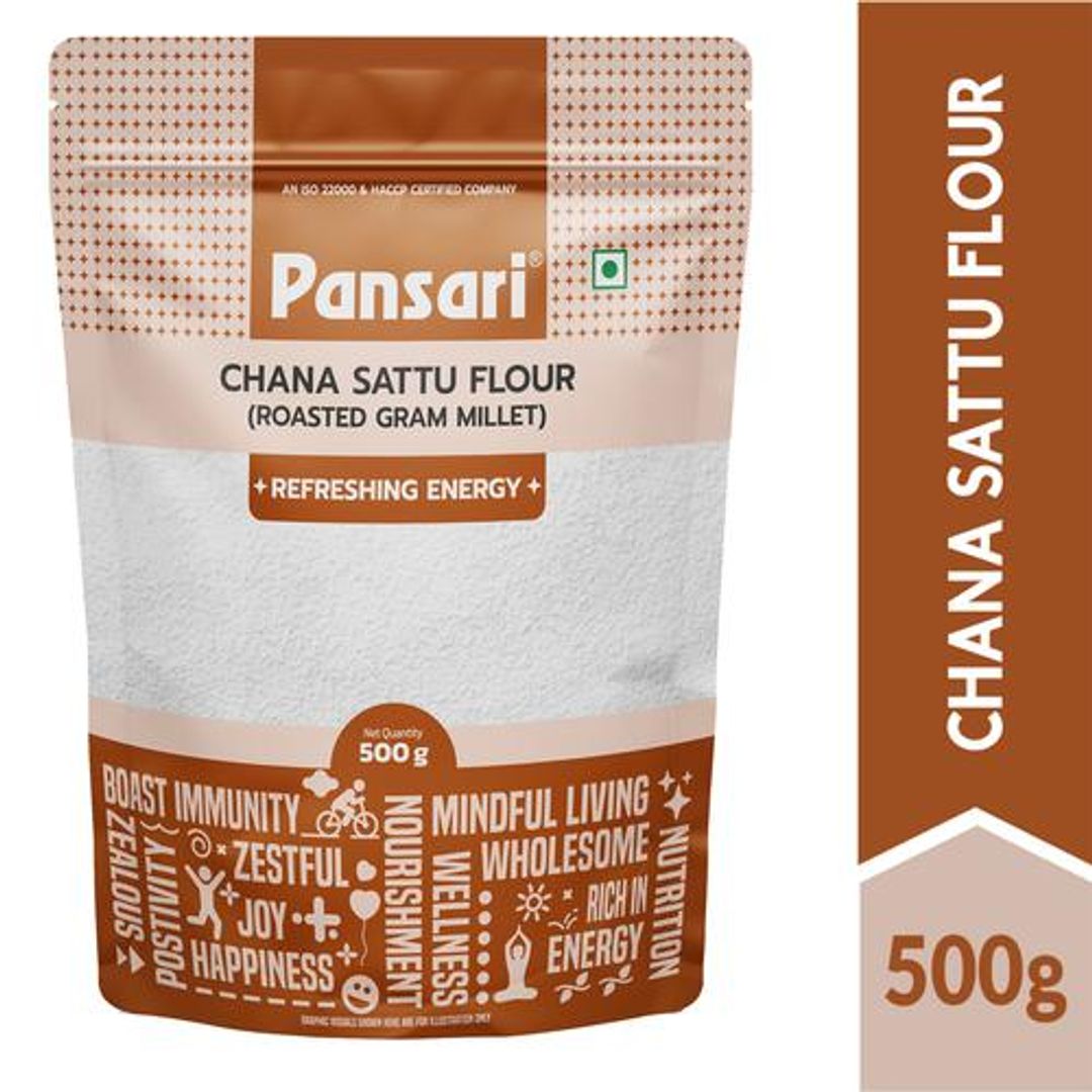 Chana Sattu Flour - Roasted Gram Millet, Refreshing Energy