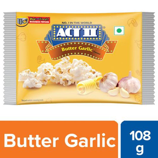 Microwave Popcorn - Butter Garlic Flavour, Snacks