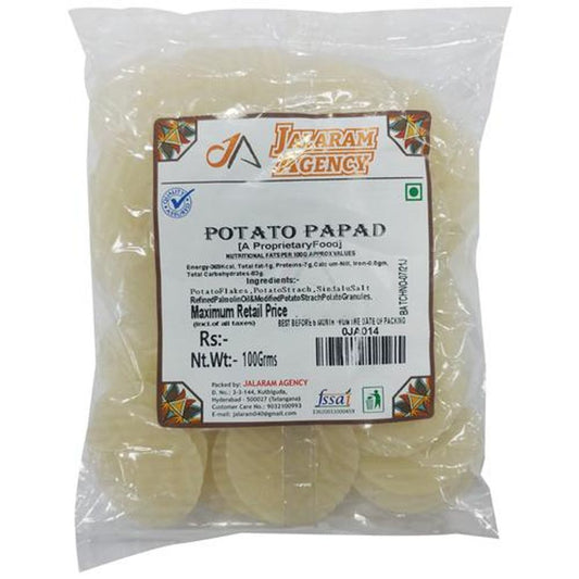 Potato Papad - Crispy, Helps In Digestion