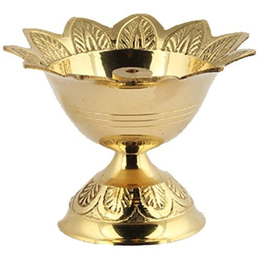 Nitya Diya/ Golden Brass Deep - Daily Prayer Essential