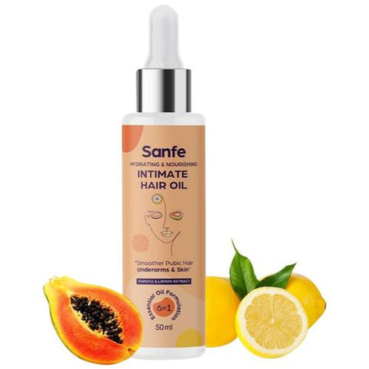 Intimate Hair Oil 6 In 1 - With Papaya & Lemon Extract, Hydrating & Nourishing