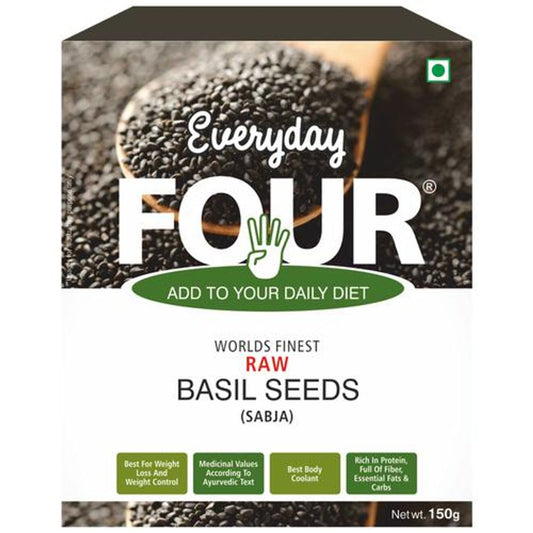 Raw Basil/Sabja/Tukmaria Seeds - Helps In Weight Loss & Control