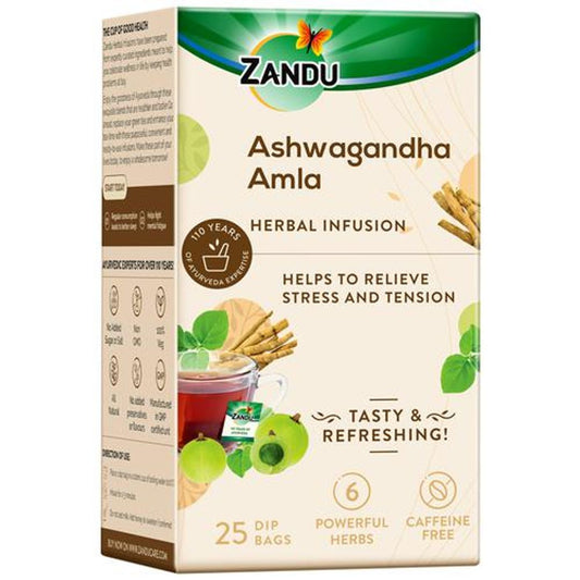 Ashwagandha Amla Infusion/Kadha - Herbal Tea for Stress Relief and Better Sleep