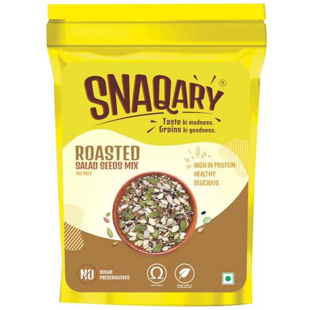 Roasted Salad Seeds Mix - High In Protein, Healthy Snack, Omega 3 Rich