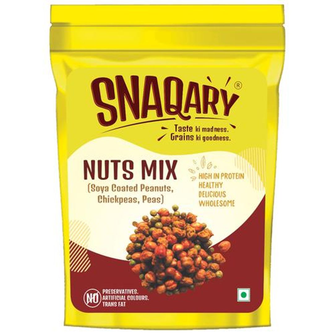 Nuts Mix - Soya Coated Peanuts, Chikpeas, Peas, High In Protein, Healthy, Delicious, Wholesome