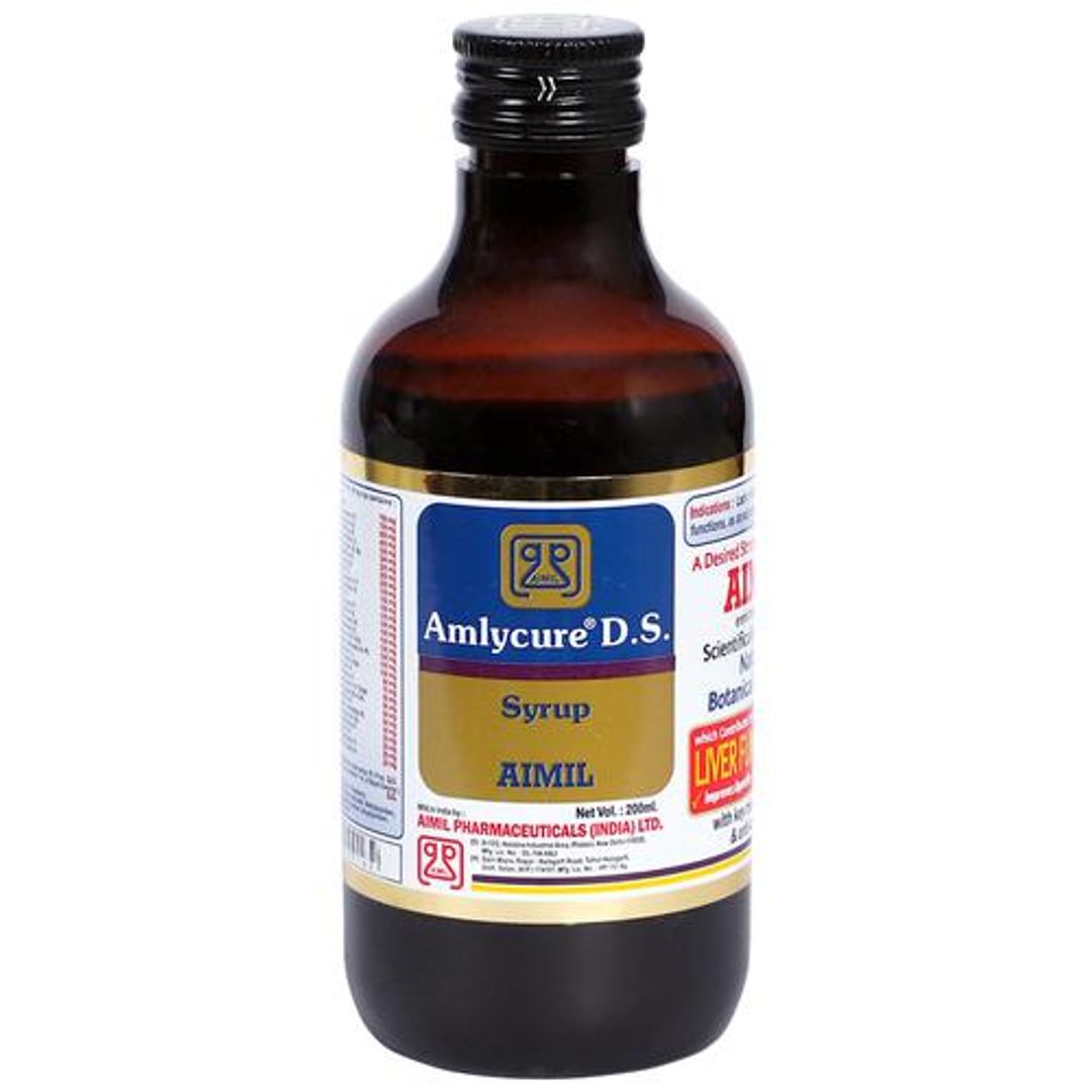 Amlycure D.S Syrup - With Botanical Extracts, Supports Liver Functions