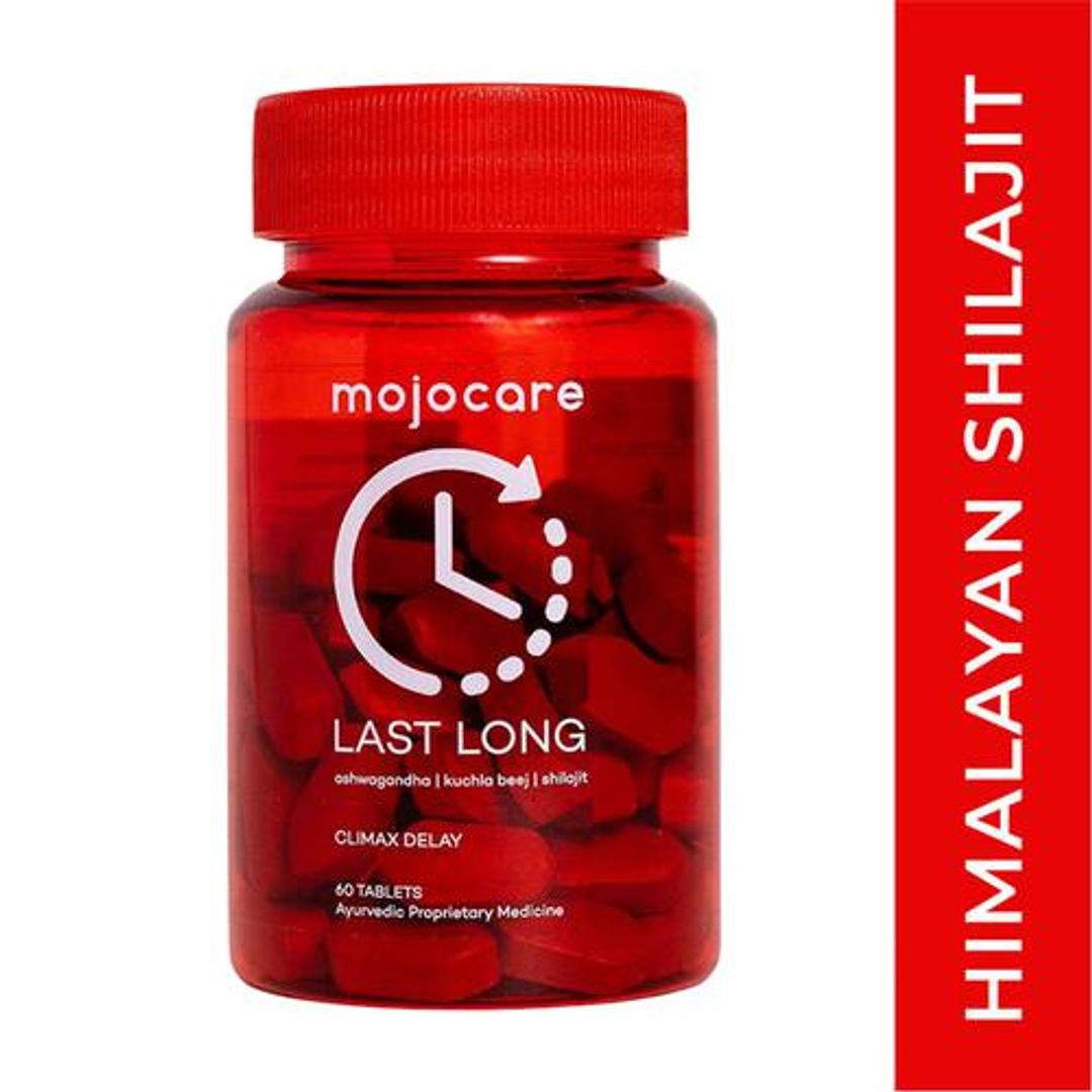 Last Long Tablets - Shilajit, Ashwagandha & Brahmi, Increases Stamina & Endurance