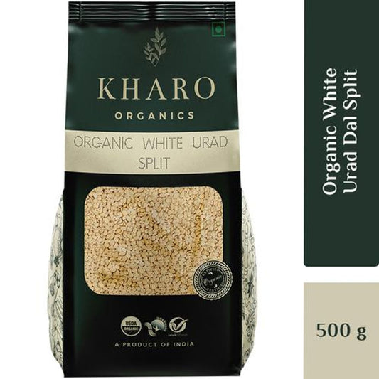 Organic White Urad Dal Split - Non GMO, High In Nutrition, Chemical Free