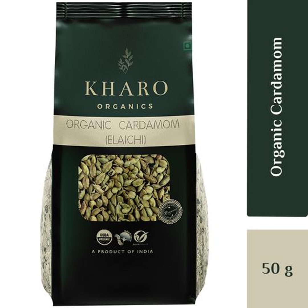 Cardamom/Elaichi - Certified Organic, High Quality, Aromatic, Natural, Non GMO