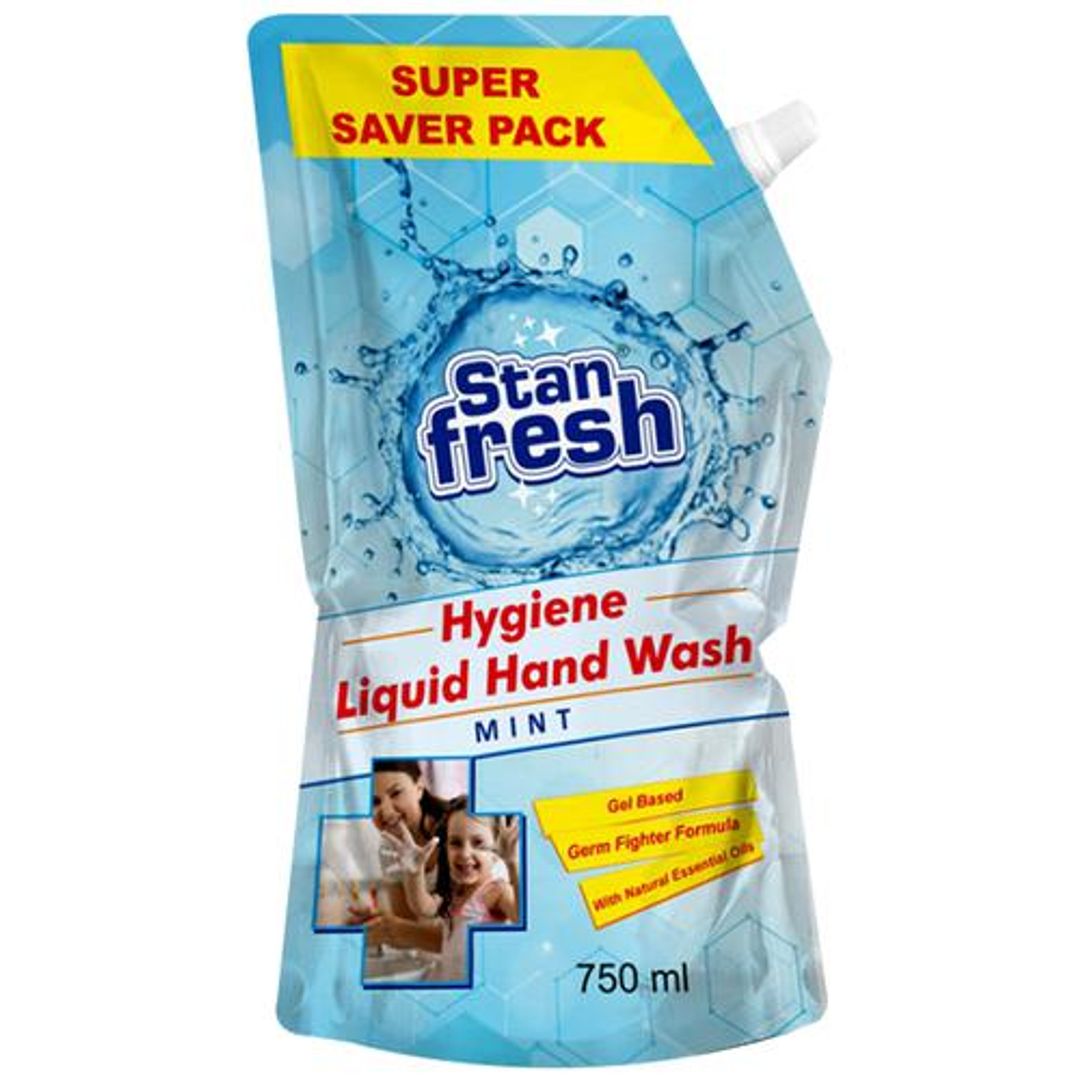 Hygiene Liquid Hand Wash - Gel Based, Germ Fighter Forumla, Mint