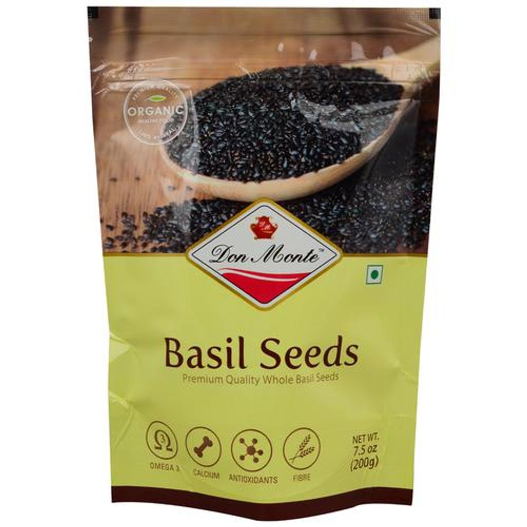 Organic Basil Seeds - Premium Quality, For Desserts, Beverages